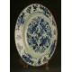 Delicate Chinese Blue and White Porcelain Dish. Probably 19th Century, Qing Dynasty.