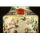 Importante Jarrón Chino de Porcelana Familia Rosa. Siglo XIX Pintado a Mano. 58 cms