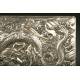 Impressive Chinese Solid Silver Box, XIX Century.