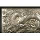 Impressive Chinese Solid Silver Box, XIX Century.