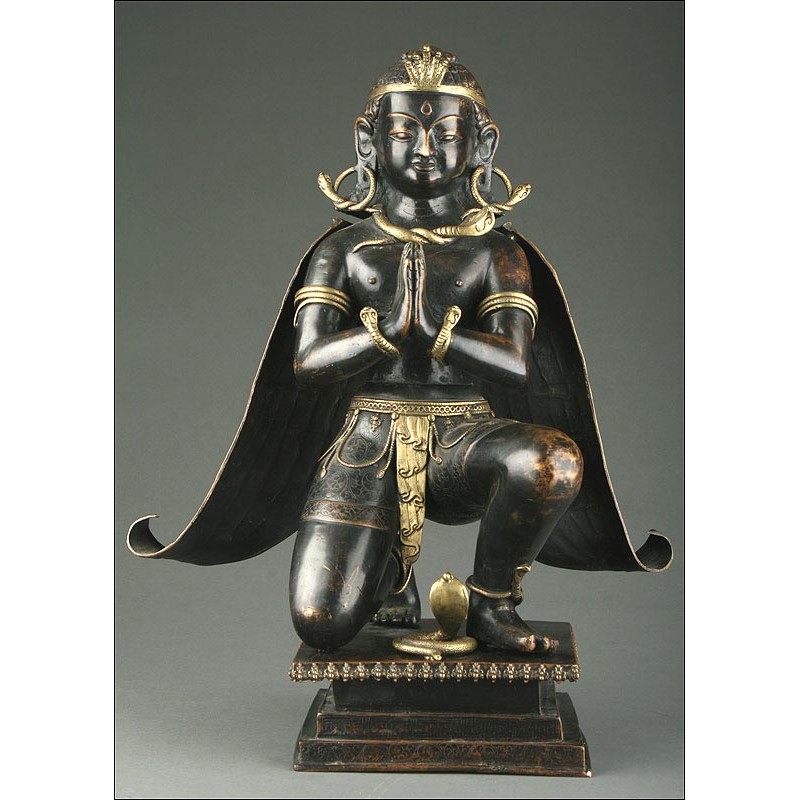 Nepalese Bronze Figure, XIX Century.