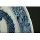 Delicate Chinese Blue and White Porcelain Dish, Mid XIX Century. Hand Decorated