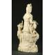 Kwan Yin en Porcelana China Blanc de China. Periodo Qing. Perfecta