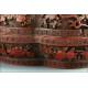 Red Lacquered and Carved Chinese Box.