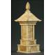 Preciosa Pareja de Pagodas de Marfil Chinas del S. XIX. Antiguas y en Perfecto Estado