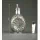 S. XIX. Chinese Bottle Covered in Blown Glass Silver. Contrasted in the Base.