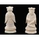 Antique Chinese Ivory Chess set. Circa 1920.
