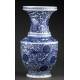 Classic Chinese Blue and White Porcelain Vase, Hand Decorated. Kangxi Brand.