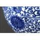 Classic Chinese Blue and White Porcelain Vase, Hand Decorated. Kangxi Brand.