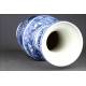 Classic Chinese Blue and White Porcelain Vase, Hand Decorated. Kangxi Brand.