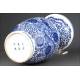 Classic Chinese Blue and White Porcelain Vase, Hand Decorated. Kangxi Brand.