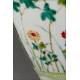 Elegante Jarrón Chino de Porcelana, Decorado a Mano con Motivos Florales. Marca de Qianlong