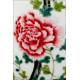 Elegante Jarrón Chino de Porcelana, Decorado a Mano con Motivos Florales. Marca de Qianlong