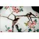 Elegante Jarrón Chino de Porcelana, Decorado a Mano con Motivos Florales. Marca de Qianlong