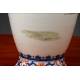 Antique Chinese Hand Painted Porcelain Vase with Country Scene. Jiaqing Mark