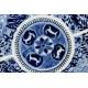 Delicate Chinese Blue and White Porcelain Dish, Hand Painted. With Kangxi Mark