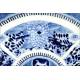 Delicate Chinese Blue and White Porcelain Dish, Hand Painted. With Kangxi Mark