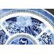 Delicate Chinese Blue and White Porcelain Dish, Hand Painted. With Kangxi Mark