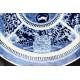 Delicate Chinese Blue and White Porcelain Dish, Hand Painted. With Kangxi Mark