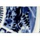 Delicate Chinese Blue and White Porcelain Dish, Hand Painted. With Kangxi Mark