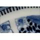 Delicate Chinese Blue and White Porcelain Dish, Hand Painted. With Kangxi Mark