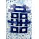 Elegant Chinese Blue and White Porcelain Vase, Hand Decorated. Chenghua Brand