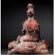 Antiguo Buda Chino en Metal Dorado. Marca de Xuande en la Parte Posterior