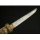 Japanese Dagger (Tant?), 1900. With Hand Carved Bone Hilt and Scabbard.