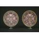 Pair of Colorful Chinese Porcelain Dishes. Authentic Guangxu Period Originals.