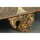 Impresionante Caja China Lacada y Decorada a Mano de 1870. En Buen Estado y Muy Decorativa