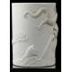 Chinese Carved Porcelain Brush Jar. Work of Wang Bingrong, Circa 1890.
