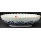 Elegant Chinese Porcelain Bowl with Wan Li Mark and Handmade Decoration.