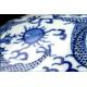 Stylized Chinese Blue and White Porcelain Bowl. Hand Decorated and with Kangxi Mark.