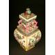 Decorative Chinese Hand Painted Porcelain Piece. With Kangxi mark. XX Century