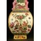 Decorative Chinese Hand Painted Porcelain Piece. With Kangxi mark. XX Century