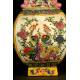 Decorative Chinese Hand Painted Porcelain Piece. With Kangxi mark. XX Century