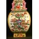 Decorative Chinese Hand Painted Porcelain Piece. With Kangxi mark. XX Century