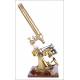 Antique Anderson & Sons Monocular Microscope with Mahogany Case. England, Circa 1885