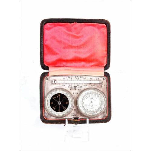 Antique Jules Richard Pocket Weather Station. France, XIX Century