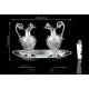 Precious Antique Solid Silver Liturgical Vases. France, 1818-38