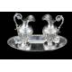 Precious Antique Solid Silver Liturgical Vases. France, 1818-38