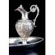 Precious Antique Solid Silver Liturgical Vases. France, 1818-38