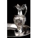 Precious Antique Solid Silver Liturgical Vases. France, 1818-38