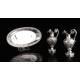 Precious Antique Solid Silver Liturgical Vases. France, 1818-38