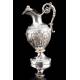 Precious Antique Solid Silver Liturgical Vases. France, 1818-38