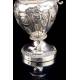 Precious Antique Solid Silver Liturgical Vases. France, 1818-38