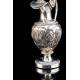 Precious Antique Solid Silver Liturgical Vases. France, 1818-38