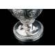 Precious Antique Solid Silver Liturgical Vases. France, 1818-38