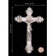 Antique Solid Silver Chest Cross. Germany, Possibly 18th Century