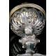 Spectacular Solid Silver Ciborium made by Favier. France, XIX Century